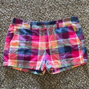 NWOT GAP Colorful Plaid Women's Shorts 4